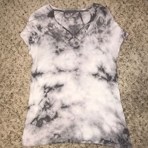 American Eagle acid wash pattern top